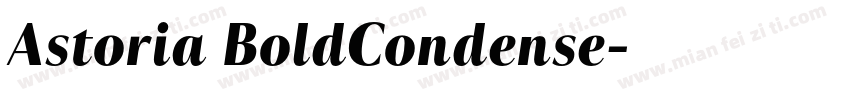 Astoria BoldCondense字体转换